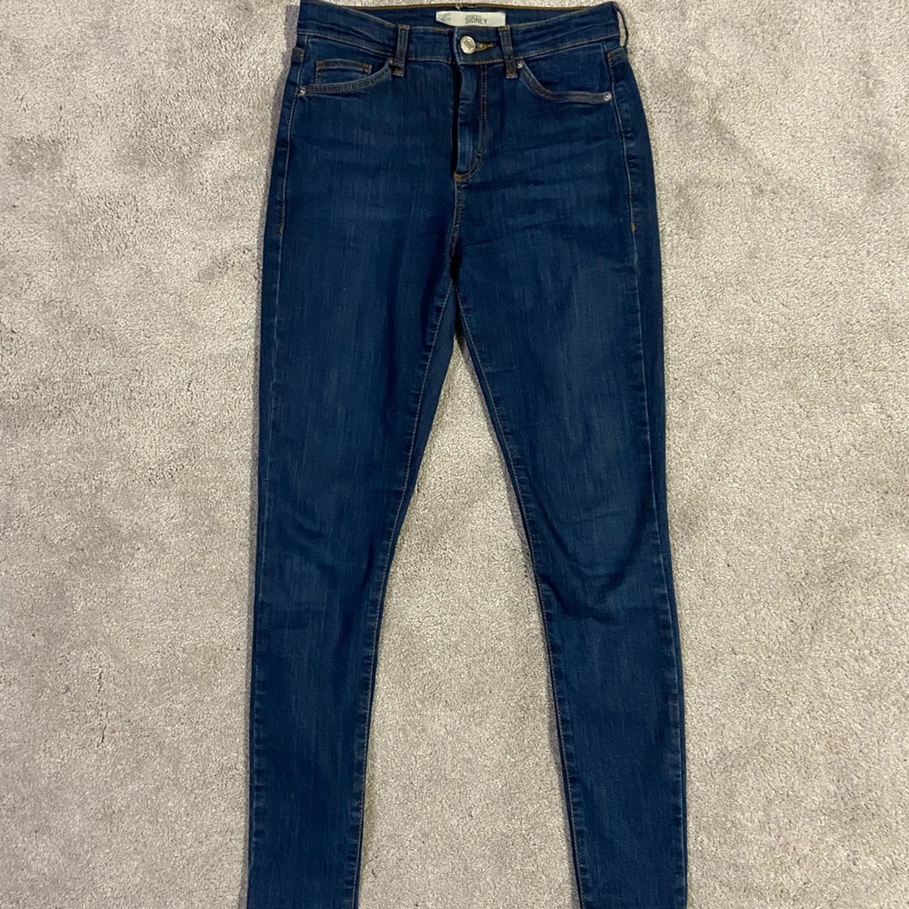 Topshop Moto Sydney Mid-Rise Skinny Jeans 26 32L